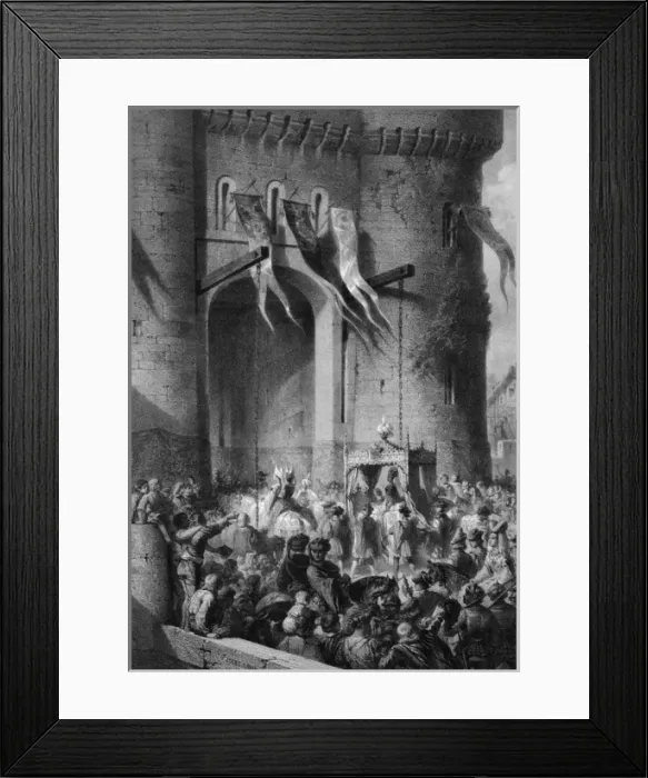 Framed Print : Isabeau Enters Paris Framed Print : Isabeau Enters Paris