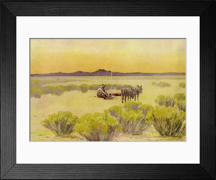 Framed Print : USA / Arizona Desert 1923 Framed Print : USA / Arizona Desert 1923