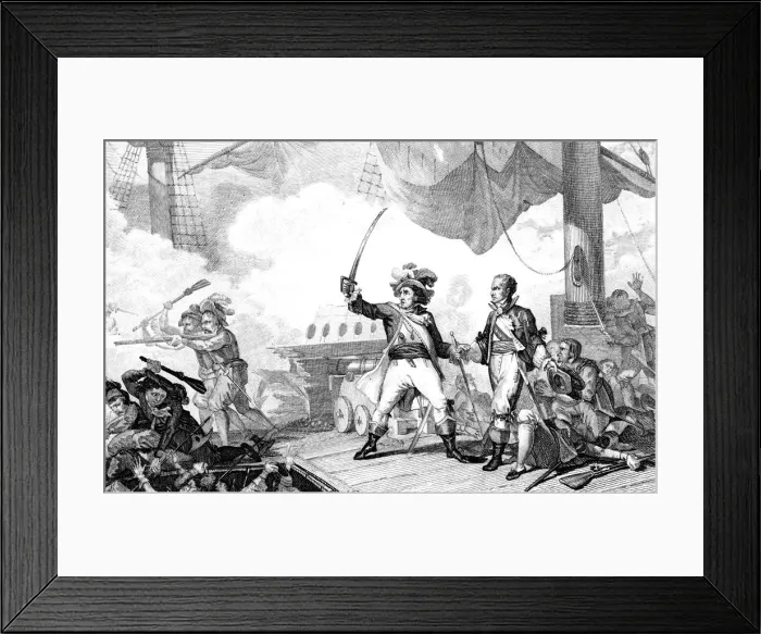 Framed Print : Jean Bart at Texel 1694 Framed Print : Jean Bart at Texel 1694