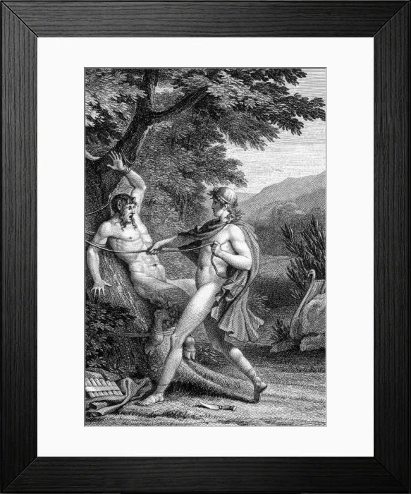 Framed Print : Apollo Flays Marsyas Framed Print : Apollo Flays Marsyas