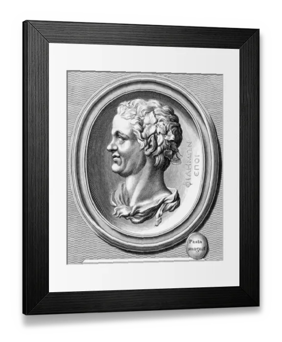 Framed Print : PHILEMON Greek comic poet Date: 361 - 263 BC Framed Print : PHILEMON Greek comic poet Date: 361 - 263 BC