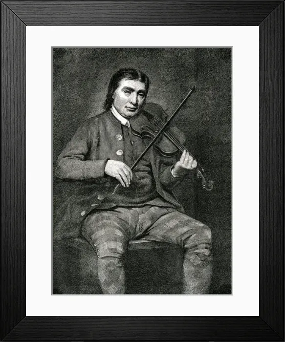 Framed Print : NIEL GOW Scottish fiddler and composer Date: 1727 - 1807 Framed Print : NIEL GOW Scottish fiddler and composer Date: 1727 - 1807