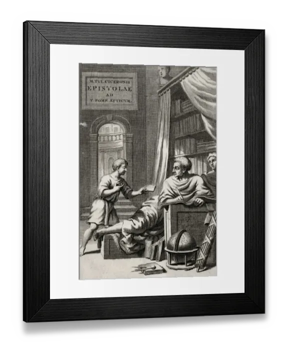 Framed Print : Cicero Boy and Letter Framed Print : Cicero Boy and Letter