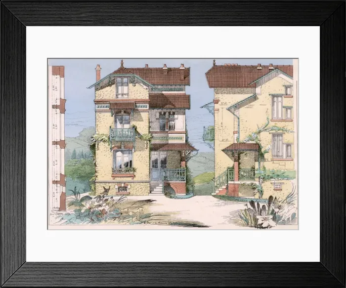 Framed Print : French Country House Framed Print : French Country House