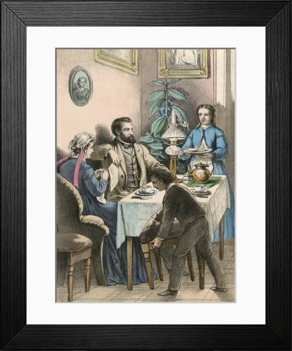 Framed Print : German Family Scene Framed Print : German Family Scene