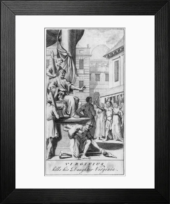 Framed Print : Virginius and Daughter Framed Print : Virginius and Daughter