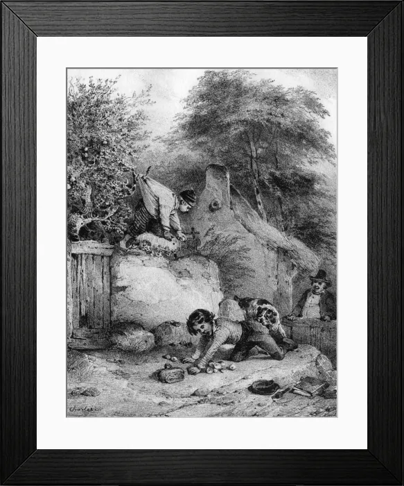 Framed Print : Boys Steal Apples Framed Print : Boys Steal Apples