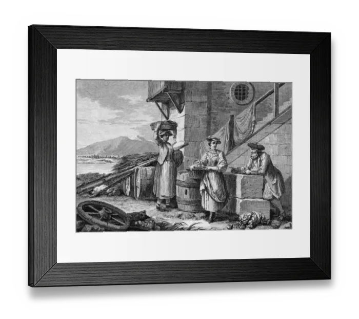 Framed Print : Social / Switzerland C1820 Framed Print : Social / Switzerland C1820