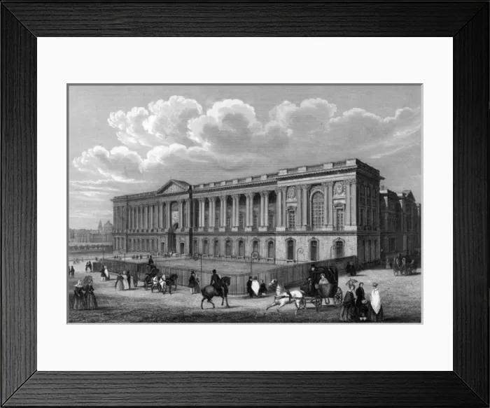 Framed Print : Paris / Louvre C1856 Framed Print : Paris / Louvre C1856
