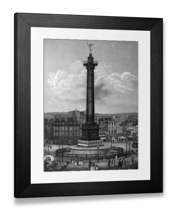 Framed Print : Paris / Place Bastille Framed Print : Paris / Place Bastille