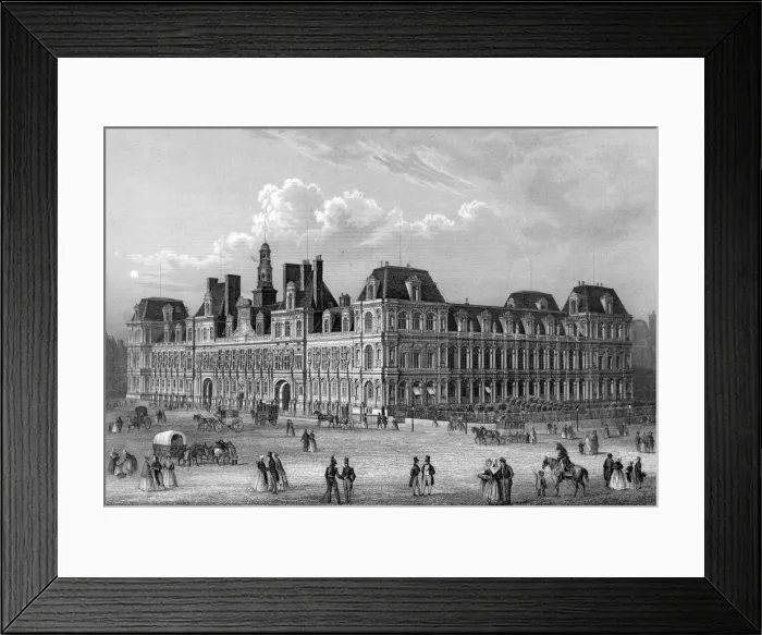 Framed Print : Paris / Hotel De Ville Framed Print : Paris / Hotel De Ville