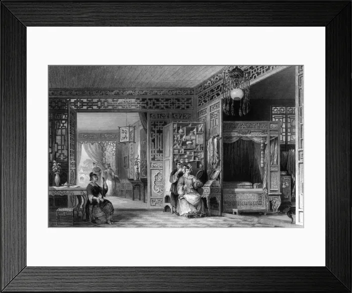 Framed Print : Social / Chinese Lady 1840 Framed Print : Social / Chinese Lady 1840