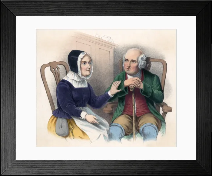 Framed Print : Old Couple / Bouvier Framed Print : Old Couple / Bouvier
