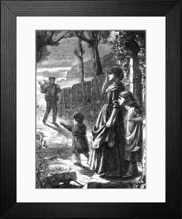 Framed Print : FATHERs RETURN 1867 Framed Print : FATHERs RETURN 1867