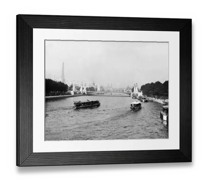 Framed Print : Paris River Steamers Framed Print : Paris River Steamers