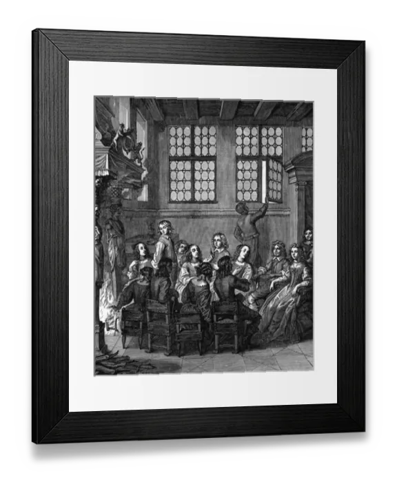 Framed Print : Aristocratic Party / 17Thc Framed Print : Aristocratic Party / 17Thc