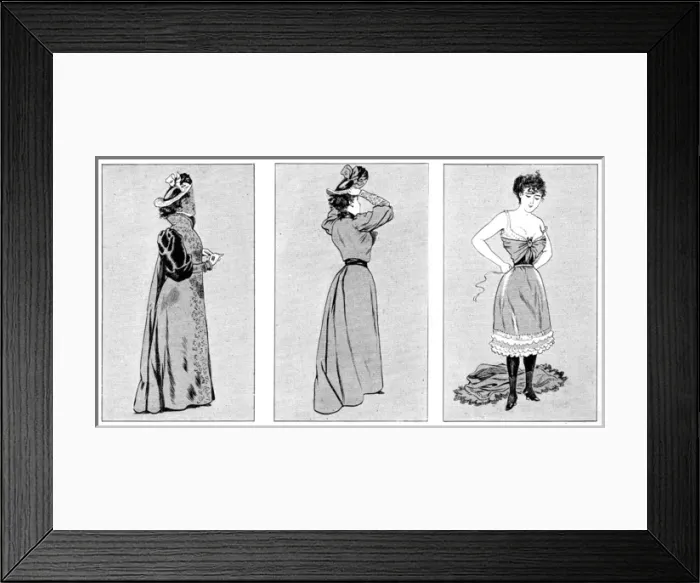 Framed Print : Girl Undressing III Framed Print : Girl Undressing III