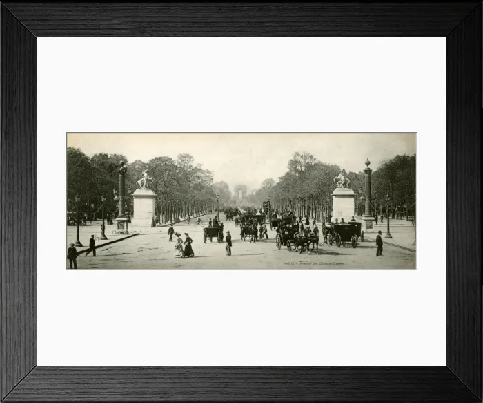 Framed Print : Champs Elysees 1905 Framed Print : Champs Elysees 1905