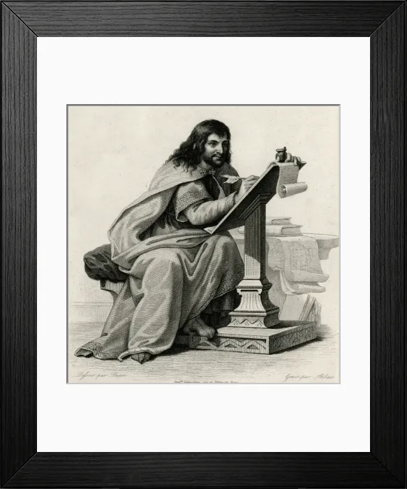 Framed Print : EGINHARD French Chronicler of Charlemagne. Date: 770 - 840 Framed Print : EGINHARD French Chronicler of Charlemagne. Date: 770 - 840