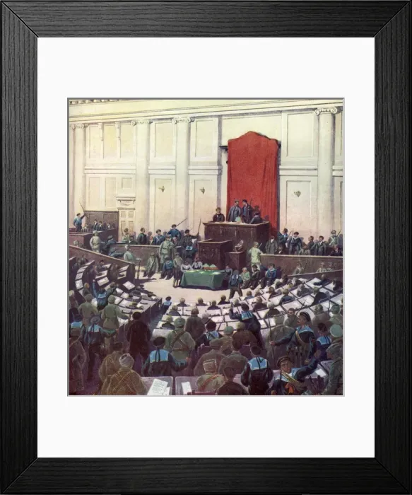 Framed Print : Russia / 1918 / Assembly Framed Print : Russia / 1918 / Assembly