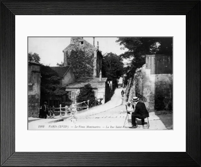 Framed Print : Montmartre / Artist Framed Print : Montmartre / Artist