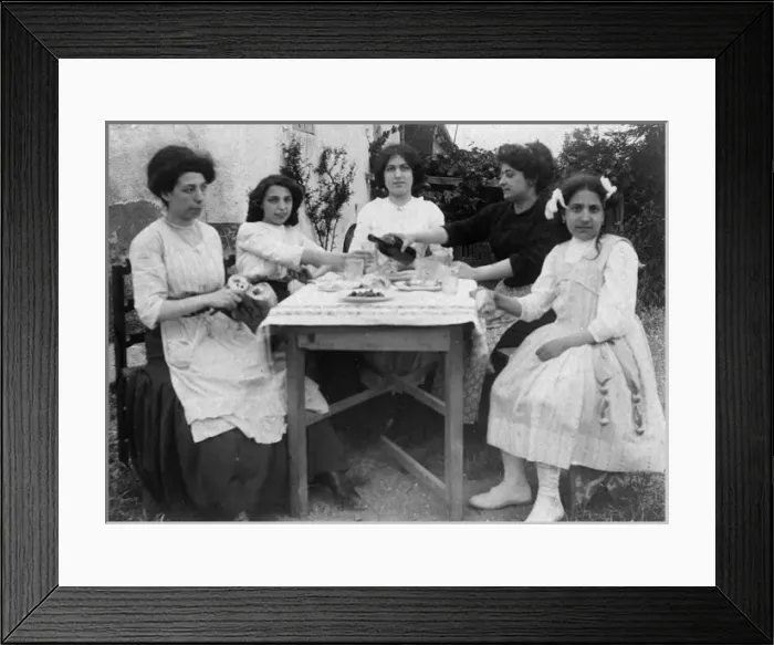Framed Print : A Family Meal Framed Print : A Family Meal