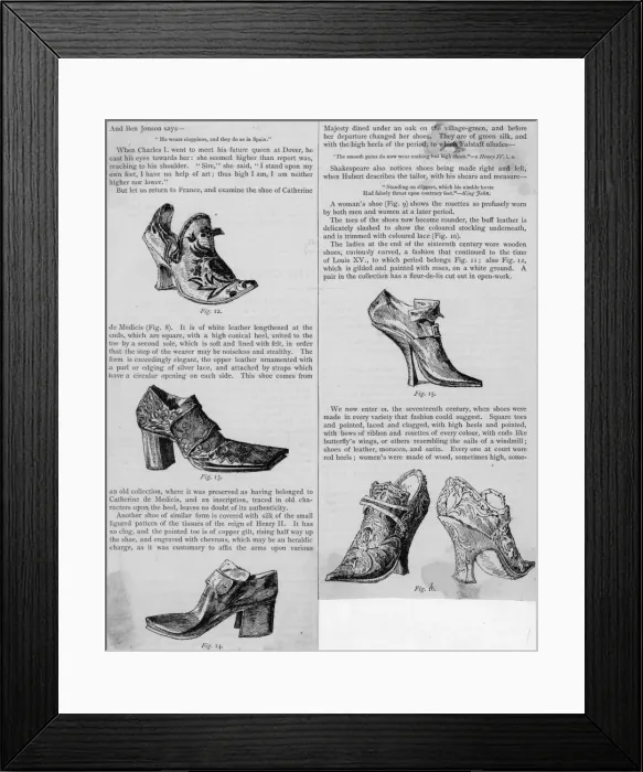 Framed Print : Costume  /  Accessories  /  Shoe