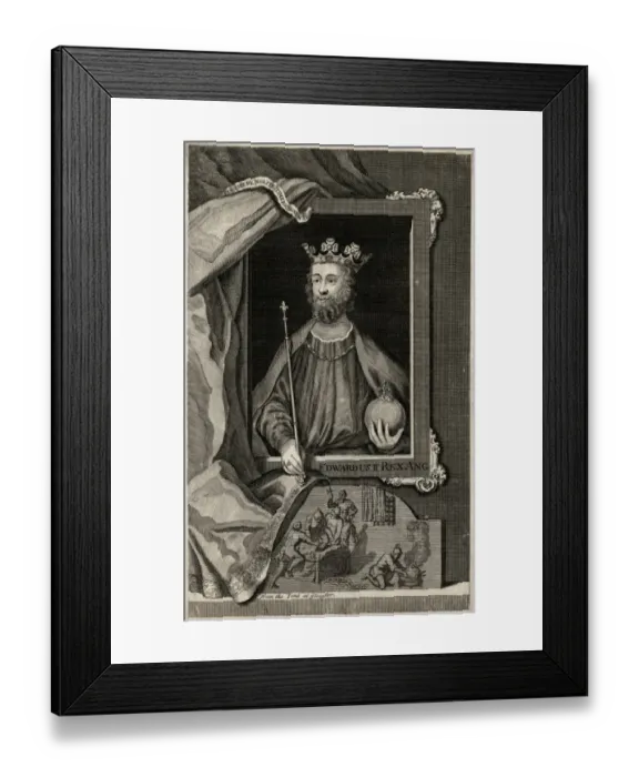 Framed Print : Edward II (Vertue)