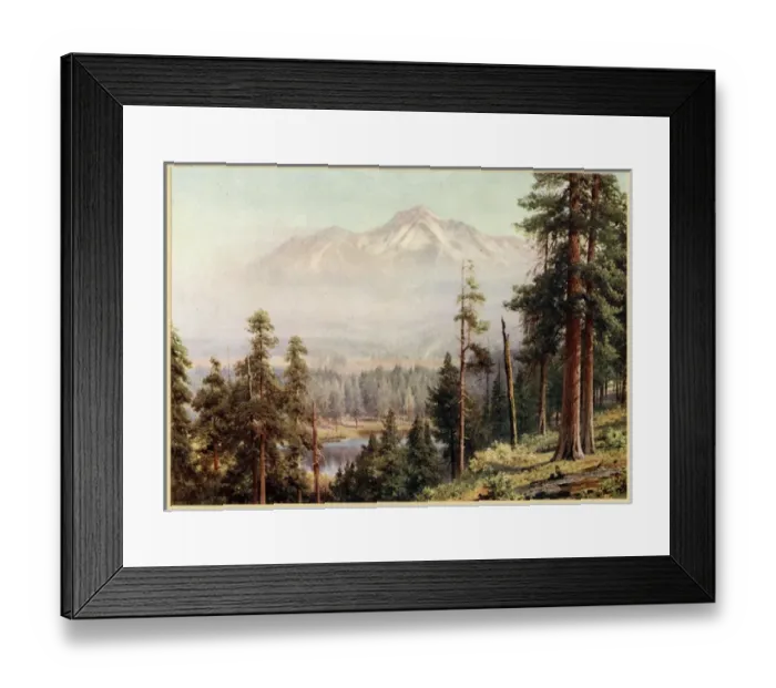 Framed Print : USA / Mt Shasta, Cloudy Framed Print : USA / Mt Shasta, Cloudy