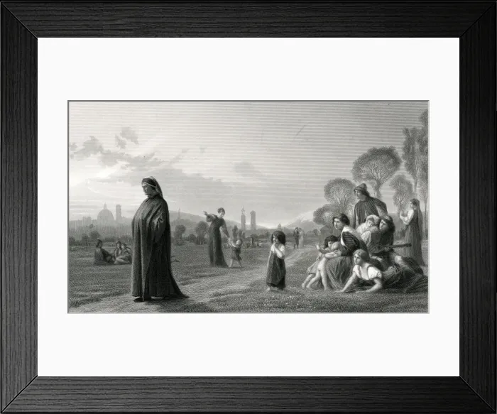 Framed Print : Dante (Gerome) Framed Print : Dante (Gerome)