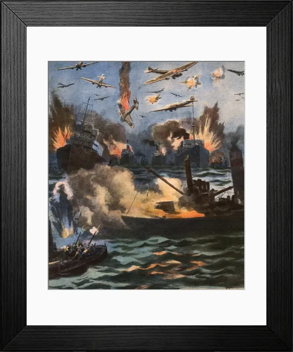 Framed Print : Scapa Flow Bombed Framed Print : Scapa Flow Bombed