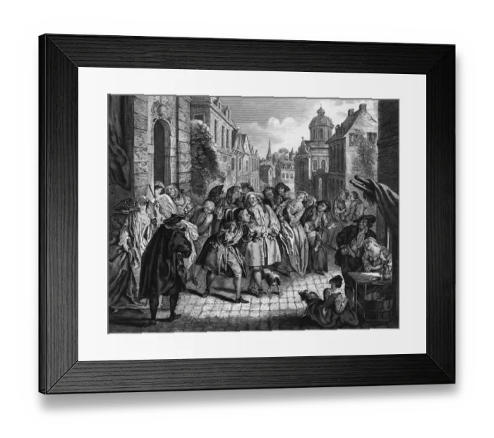 Framed Print : Fontaines Fable / Street Framed Print : Fontaines Fable / Street