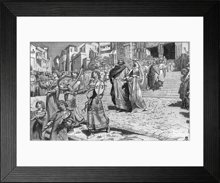 Framed Print : Medieval Wedding Framed Print : Medieval Wedding