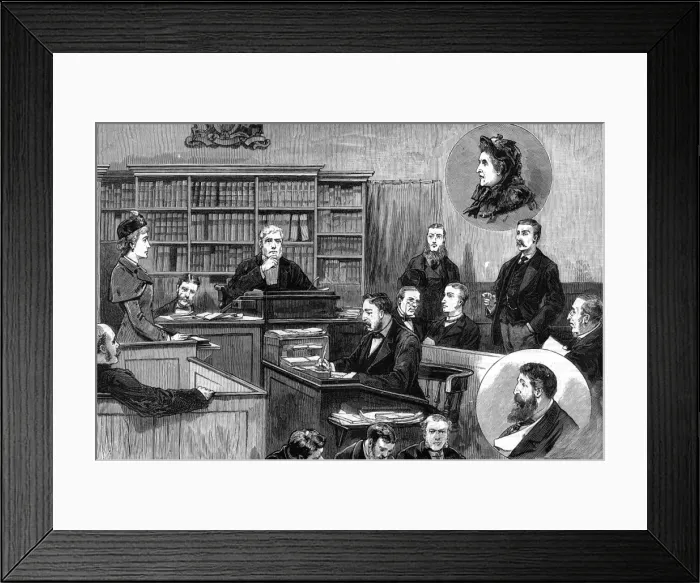 Framed Print : Mrs Fletcher on Trial Framed Print : Mrs Fletcher on Trial