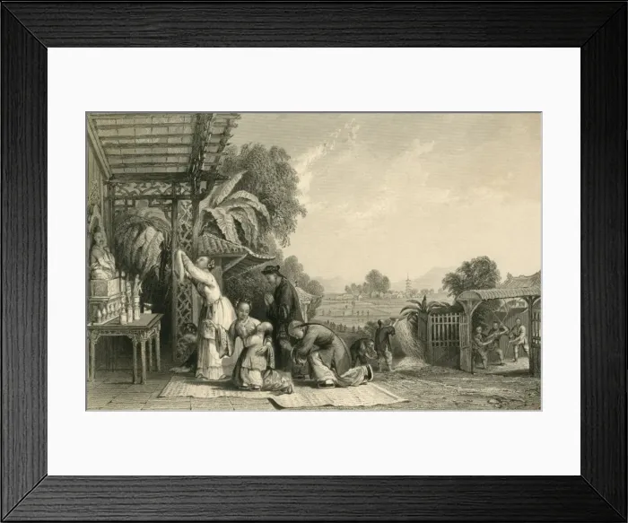 Framed Print : Customs / Harvest / China Framed Print : Customs / Harvest / China