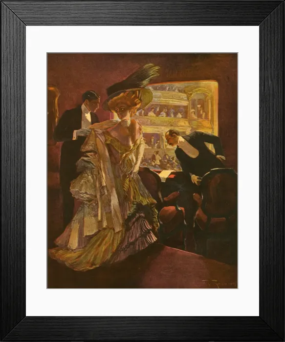 Framed Print : Theatre Interval Framed Print : Theatre Interval