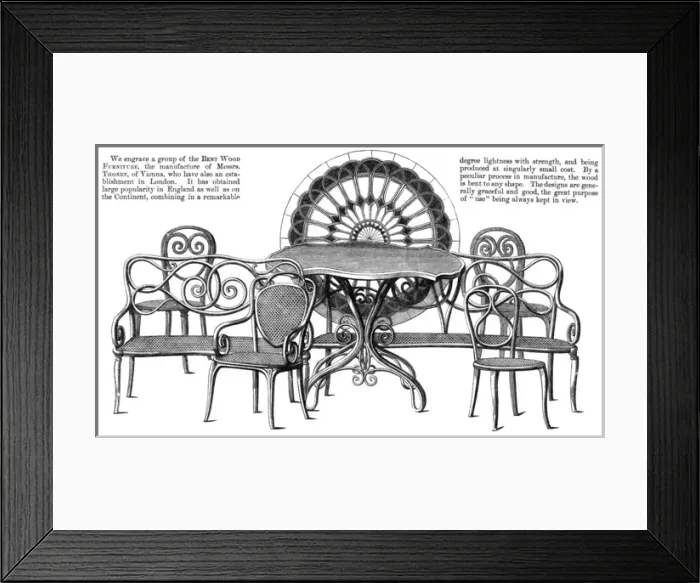 Framed Print : Benwtood Chairs 1862 Framed Print : Benwtood Chairs 1862