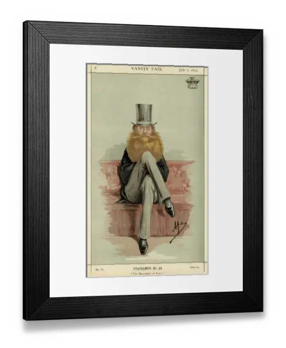 Framed Print : 5th Earl Spencer / Vf 1870 Framed Print : 5th Earl Spencer / Vf 1870