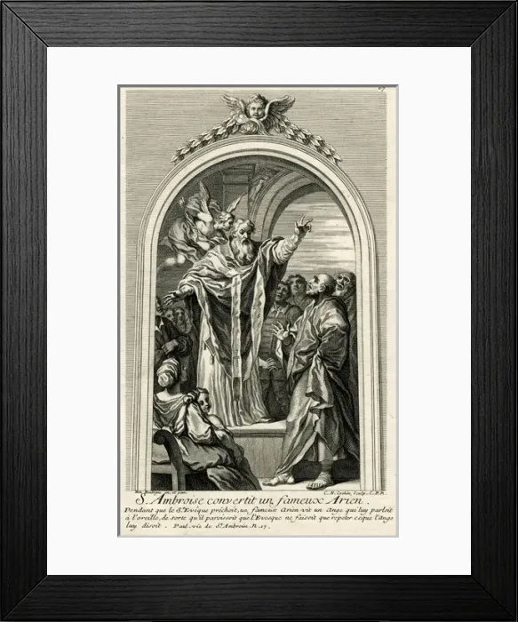 Framed Print : Ambrose and the Angel Framed Print : Ambrose and the Angel