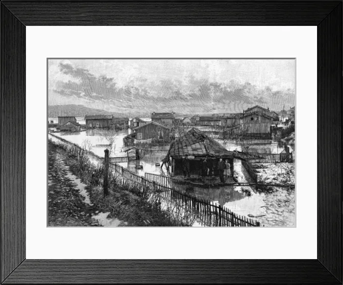 Framed Print : Floods in France Framed Print : Floods in France