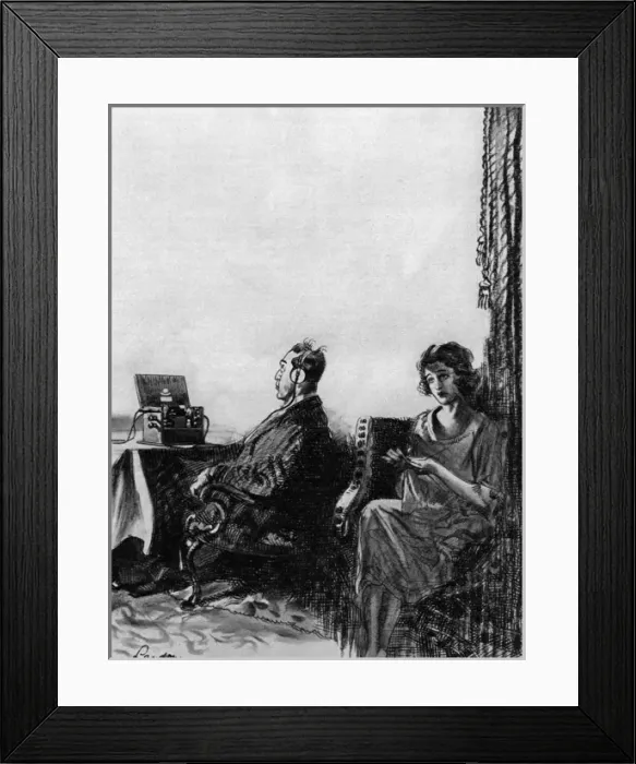 Framed Print : The Radio Widow Framed Print : The Radio Widow