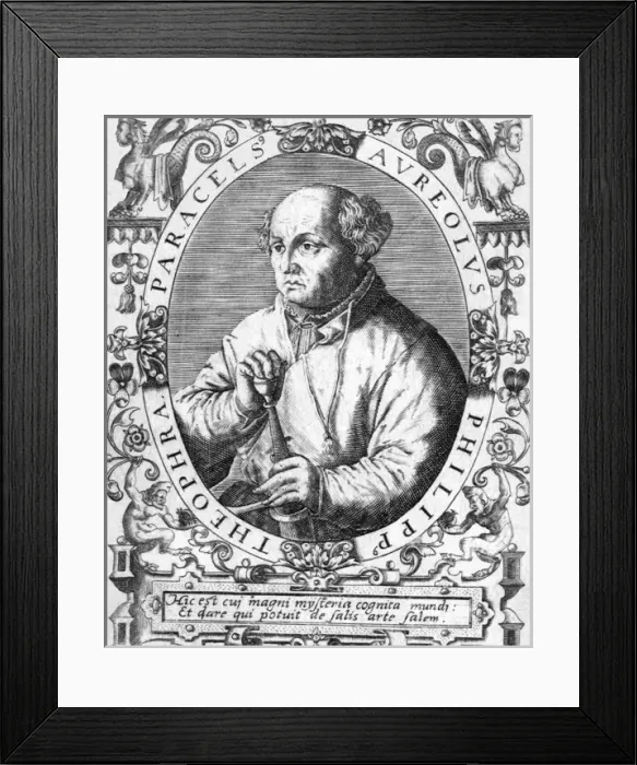 Framed Print : Paracelsus (De Bry) Framed Print : Paracelsus (De Bry)