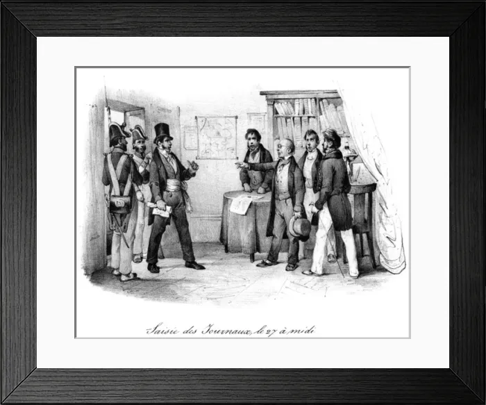 Framed Print : Newspaper Office Seized Framed Print : Newspaper Office Seized