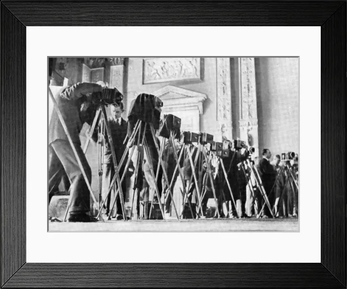 Framed Print : Press Photographers 1930 Framed Print : Press Photographers 1930