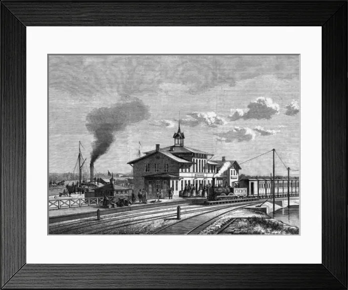 Framed Print : Toreboda Station, Sweden Framed Print : Toreboda Station, Sweden