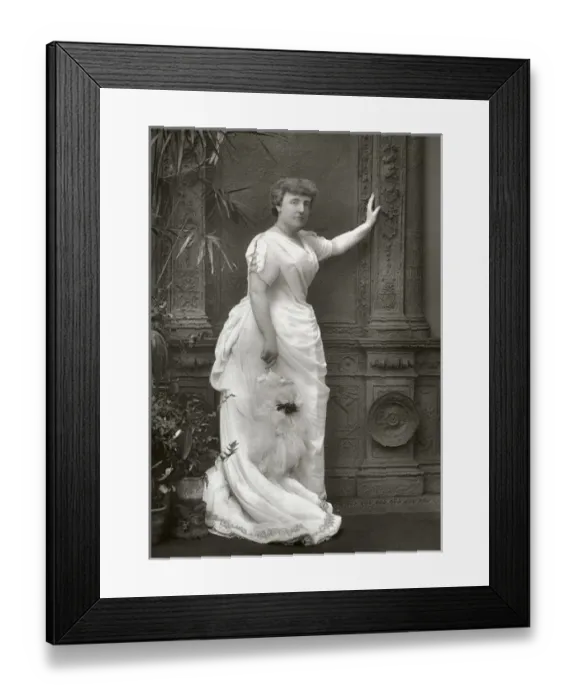 Framed Print : Frances H Burnett 1888 Framed Print : Frances H Burnett 1888