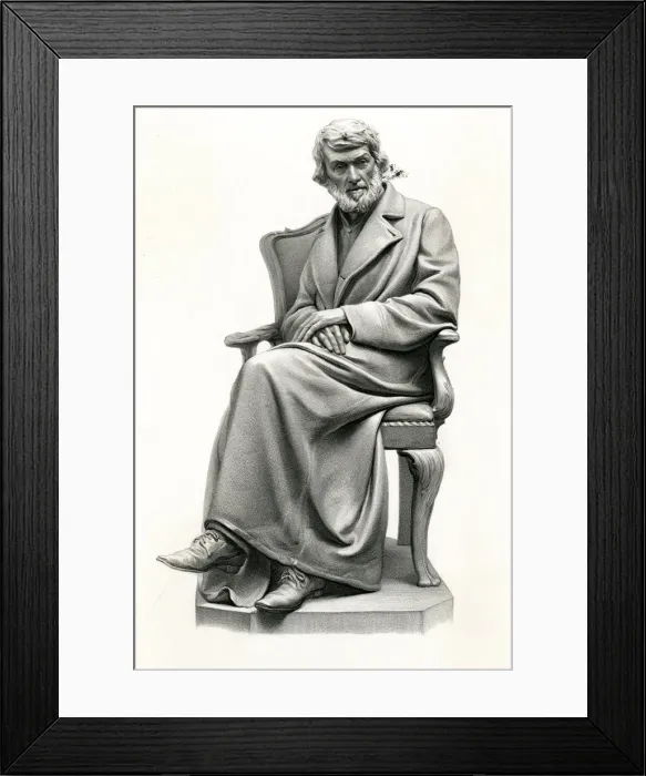Framed Print : Carlyle Seated Statue Framed Print : Carlyle Seated Statue