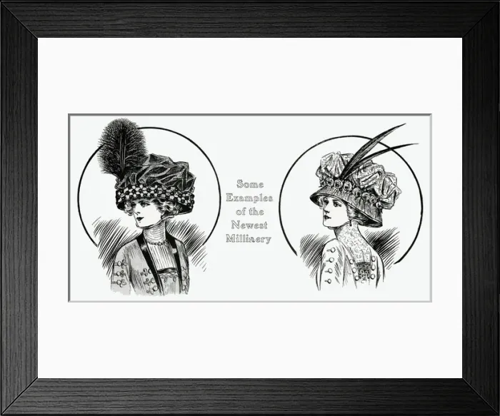 Framed Print : Examples of the newest millery 1909 Framed Print : Examples of the newest millery 1909