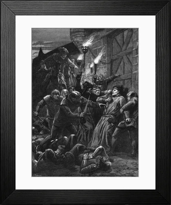 Framed Print : Etienne Marcel Murdered Framed Print : Etienne Marcel Murdered