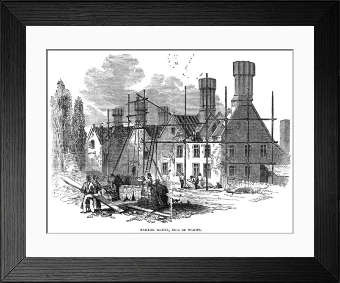 Framed Print : Using Scaffolding / 1845 Framed Print : Using Scaffolding / 1845